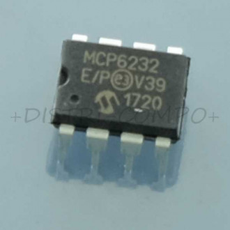 MCP6232-E/P Operational Amplifier R-R I/O DIP-8 Microchip RoHS