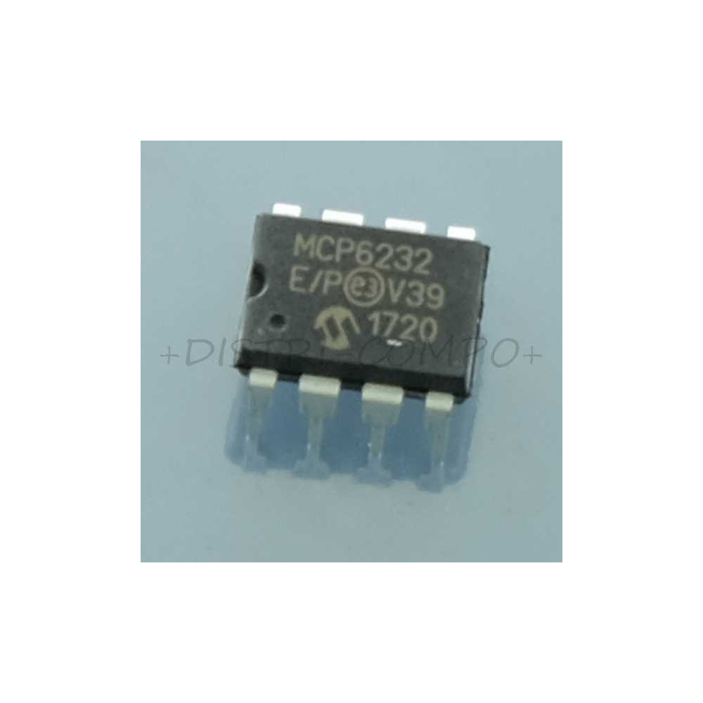 MCP6232-E/P Operational Amplifier R-R I/O DIP-8 Microchip RoHS