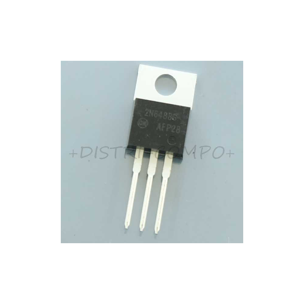 2N6488G Transistor BJT NPN 80V 15A 1800mW TO-220AB ONS RoHS