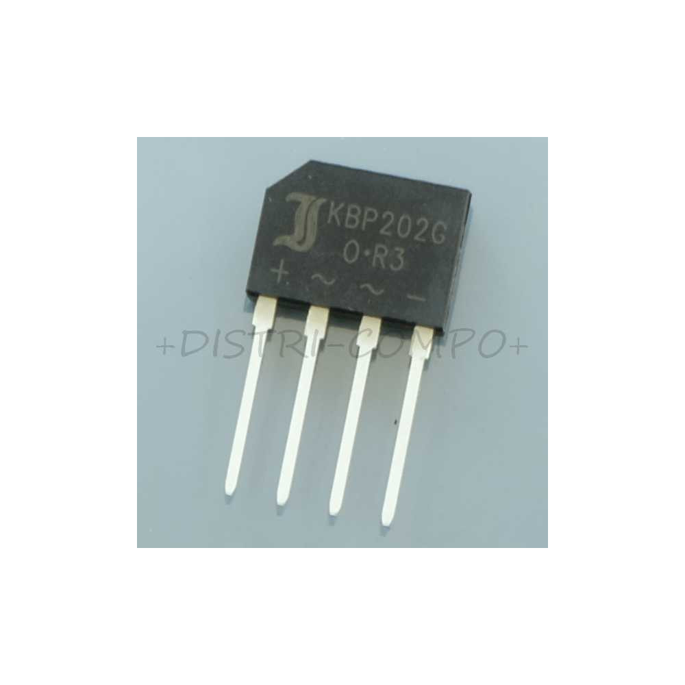 KBP202G Diode Rectifier Bridge 200V 2A 4-Pin Diotec RoHS