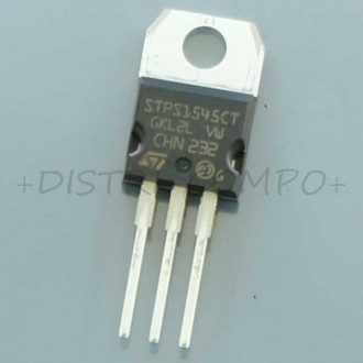 STPS1545CT Diode Schottky 45V 7.5A TO-220AB STM RoHS