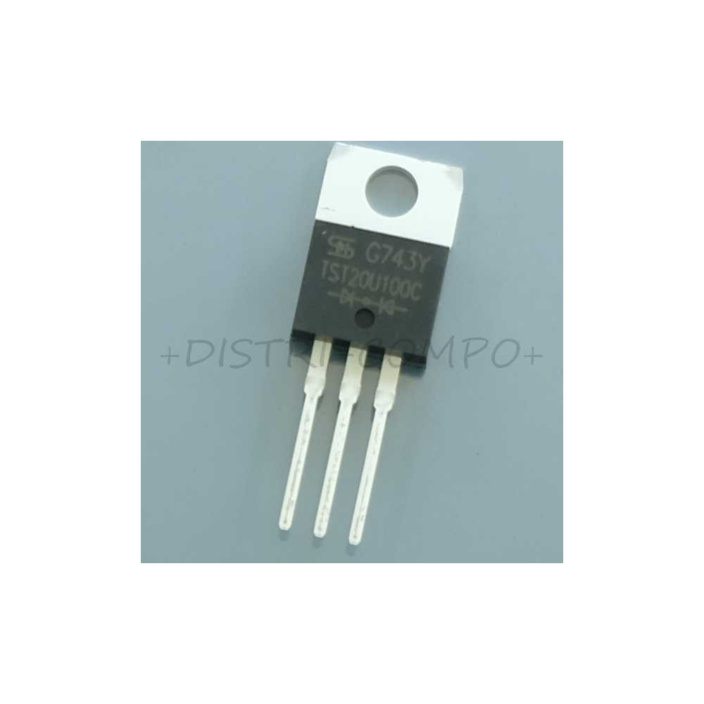 TST20U100C Diode Schottky 100V 20A TO-220AB Taiwan RoHS