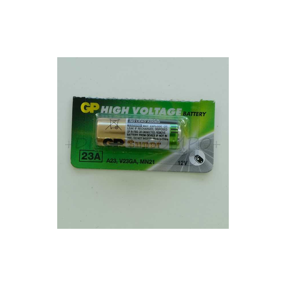 Pile alcaline GP23A 12V 28x10mm 38mAh 10023AC5 GP-Batteries